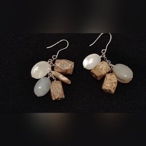 Stone earrings